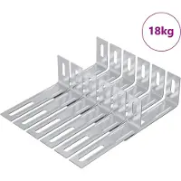 vidaXL Support anti-basculement Uni 1268 pcs Argent Fer