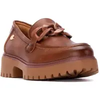Xti pour femme. 14449103-CAMEL Mocassins 144491 marron (36), 3 à 5 cm, Aucun, Casuel, Classique