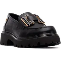 Xti pour femme. 14442902-NEGRO Mocassins 144429 noir (35), 3 à 5 cm, Aucun, Casuel, Classique