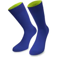 Normani Chaussettes bleu roi / jaune fluo