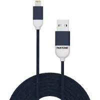 Pantone Câble USB-A vers Lightning 1,5 m Bleu