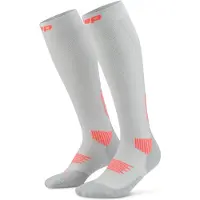 Cep Core Run Socks Tall 5.0, chaussettes de course, homme, gris