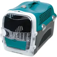 Catit Caisse de transport Cabrio Carrier turquoise / gris env. 51 x 33 x 35 cm
