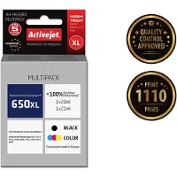 ActiveJet Cartouche d'encre AH-M650RX (remplace HP 650 CZ101AE/CZ102AE ; Premium ; 1 x 20 ml, 1 x 21 ml ; 1110 pages, noir, couleur)