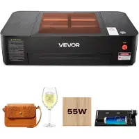 Vevor Graveur Laser CO2 55 W Machine à Graver Laser CO2 de Bureau 500x300 mm