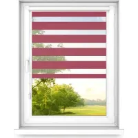 Time4blinds – Store Occultant sans Percage – Store Enrouleur – Adhésive, Cassette Aluminium – Rouge, 700x2000, À Droite