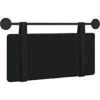 vidaXL Tête de lit suspendue , similicuir noir