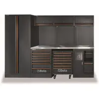 HBM Équipement d'atelier Beta C45Pro Partie supérieure en acier inoxydable