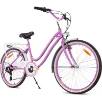 Sun baby Vélo de fille 24 pouces pour la Sainte Cène avec SHIMANO 7 vitesses Heart Bike violet