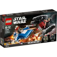 LEGO Star Wars A-Wing vs. TIE Silencer Microfighters 75196