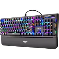 Preyon Clavier Long Claw Brown Clavier de jeu - Repose-poignet - 104 touches - Commutateur Gateron Brown - Boîtier aluminium - Éclairage RGB - Mode d'éclairage - Logiciel - Port USB traversant