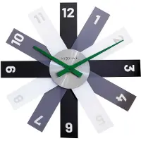 Nextime - 3285ZW - Horloge Murale - 40cm - noir - Plexi