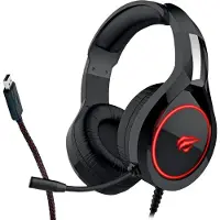 Schwaiger Casque USB stéréo pour jeux vidéo avec éclairage