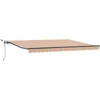 vidaXL , store enroulable, multicolore, 450 x 350 cm, polyester