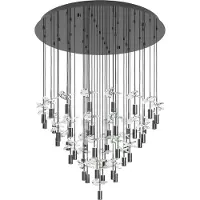 Stars of Light Lampe pendante unique Comareira CCT gris à 3 étapes