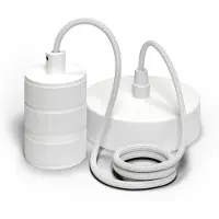 Calex Lampe suspendue Retro blanc