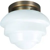 Highlight Plafonnier Oxford verre blanc Ø 30cm