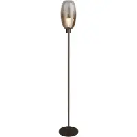 Masterlight Lampe de pied en verre Olive 1x E27 - cacao