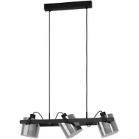Eglo Lampe suspendue Hornwood 2 3 lumières noires