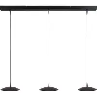 Masterlight Lampe pendante à 3 lampes Scala 100 cm en nickel noir Ø 20 cm