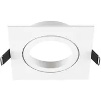 SLV Anneau de montage New Tria 95 carré blanc - sans raccord