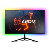 Krom KERTZ - Moniteur Gaming 24" LED RGB 200HZ, Temps de réponse 1ms, FullHD (1920X1080px), HDR, AMD Freesync &amp; NVIDIA G-Sync,