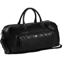 The Chesterfield Brand Cuir sac de voyage sac à épaule bandoulière Mainz Travel Bag Black noir