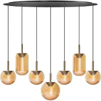 Eth Lampe pendante de salle à manger Yvonne 7 lumières