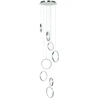 Highlight Suspension design Olympia nickel 8 cercles