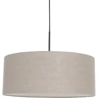 Steinhauer Lampe suspendue Sparkled 50cm avec abat-jour taupe