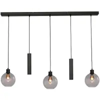 Masterlight Lampe suspendue Lazise 3x Ø 20cm et 2x GU10 noir