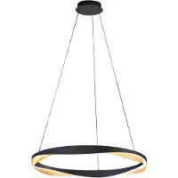 Highlight Suspension design Ascoli noir avec or Ø 85cm