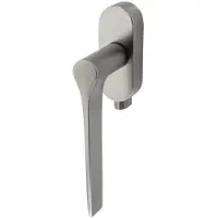 Olivari Poignée de fenêtre design Lama L verrouillable en acier inoxydable