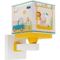 DALBER Applique chambre d'enfant My Farm jaune avec du blanc