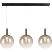 Masterlight Lampe pendante 3L Ø 24cm Lido Ball avec du verre doré qui s’estompe.