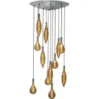 Masterlight Grande lampe suspendue Aton 12 lumières