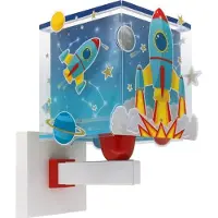DALBER Applique Rocket bleu avec du blanc