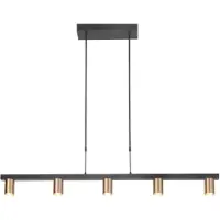 Highlight Lampe suspendue de bureau Perugia or mat - 5x GU10