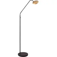 Masterlight Lampe de lecture flexible Scala noir avec or