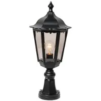 Franssen Lampe à piédestal classique Cartella Noir
