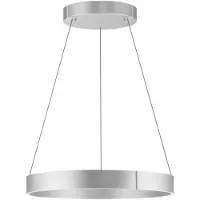 Paul Neuhaus Lampe suspendue ronde Pure E-Clipse aluminium Ø 70cm