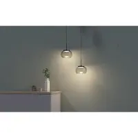 Lyora Suspension design Bounto avec verre fumé