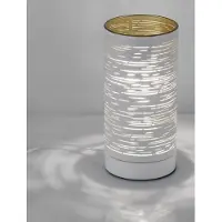 Lyora Lampe de table Zane blanc