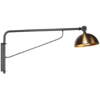 Steinhauer Applique murale Pintino noir avec bronze