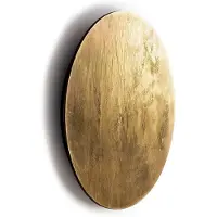 Lyora Applique dorée Ring Led Wood L