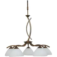 Masterlight Lampe à suspension Verona 1 Brun bronze à 5 lumières