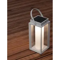 Nova Luce Lampe de table solaire Verhal blanc