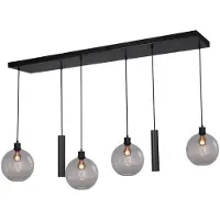 Masterlight Lampe suspendue Lazise 4x Ø 25cm et 2x GU10 noir