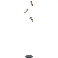 Highlight Lampadaire Trend 3 lumières noir avec bronze cuivré
