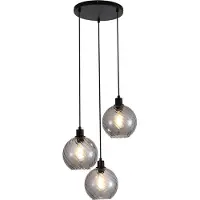 Searchlight Suspension Radiance 3 lumières noir